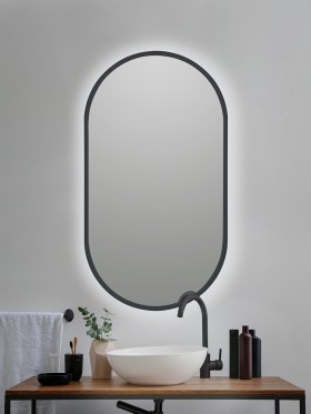  Espejo de baño con luz LED regulable, con función anti vaho,  espejo grande de pared con botón táctil, vertical y horizontal 60 x 36  pulgadas, espejo iluminado de IP>44, luces blancas